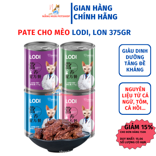 Pate mèo, pate cho mèo LODI thức ăn hạt cho mèo pate_tặng xúc xích cho đơn hàng 49k
