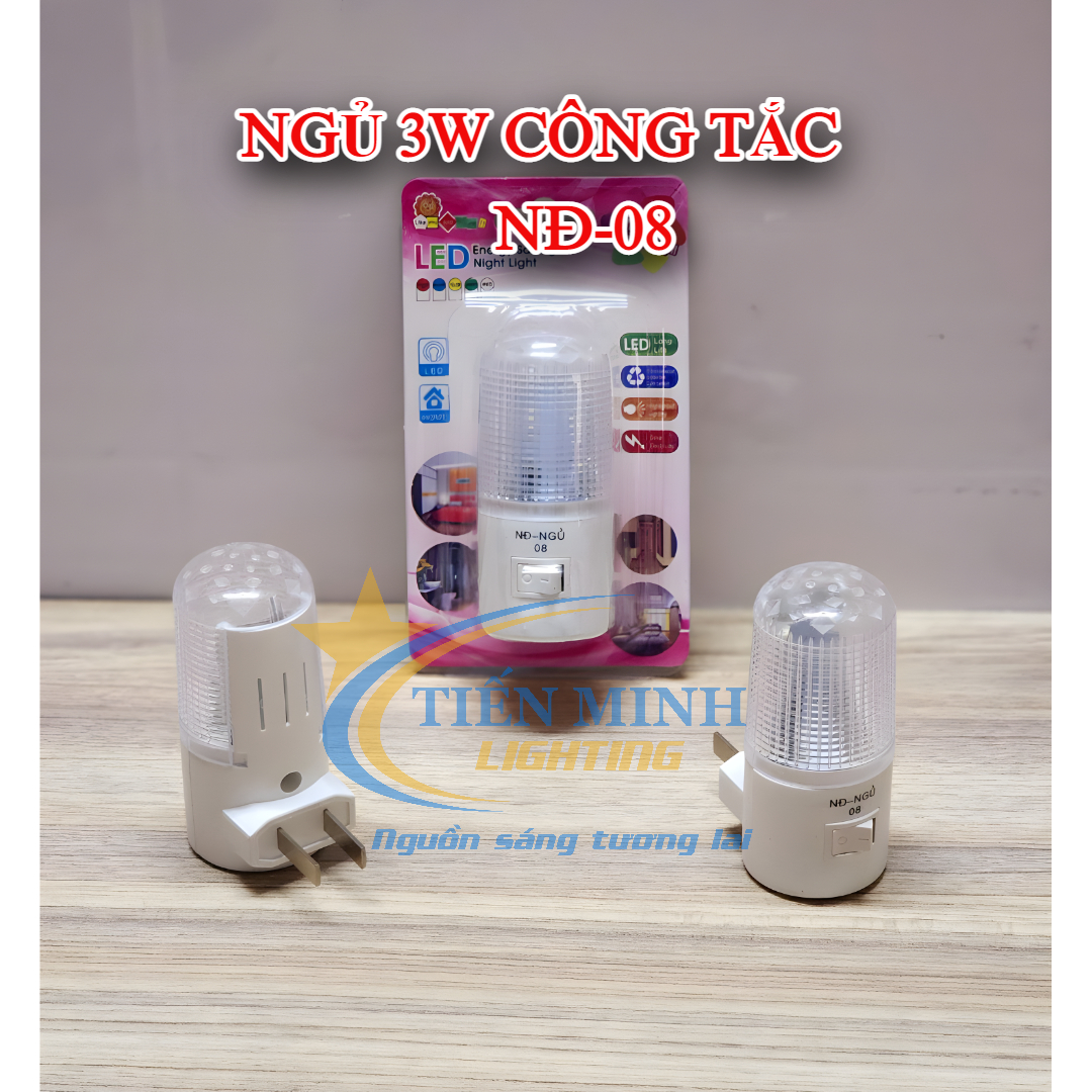 Đèn ngủ 3W led , đèn led chiếu sáng, ánh sáng trắng dịu nhẹ,