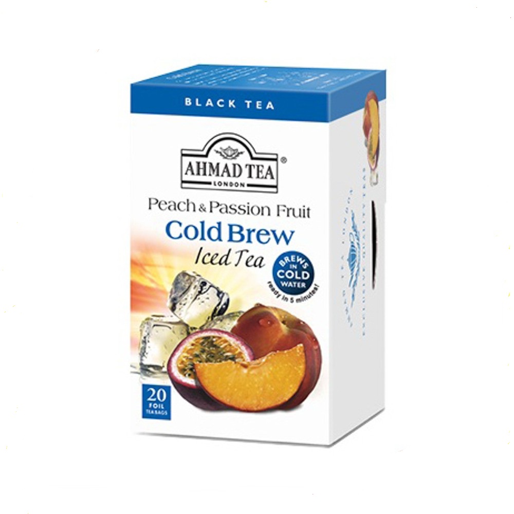 Trà cold brew - đào&chanh dây pha lạnh ahmad 42g/20túi lọc