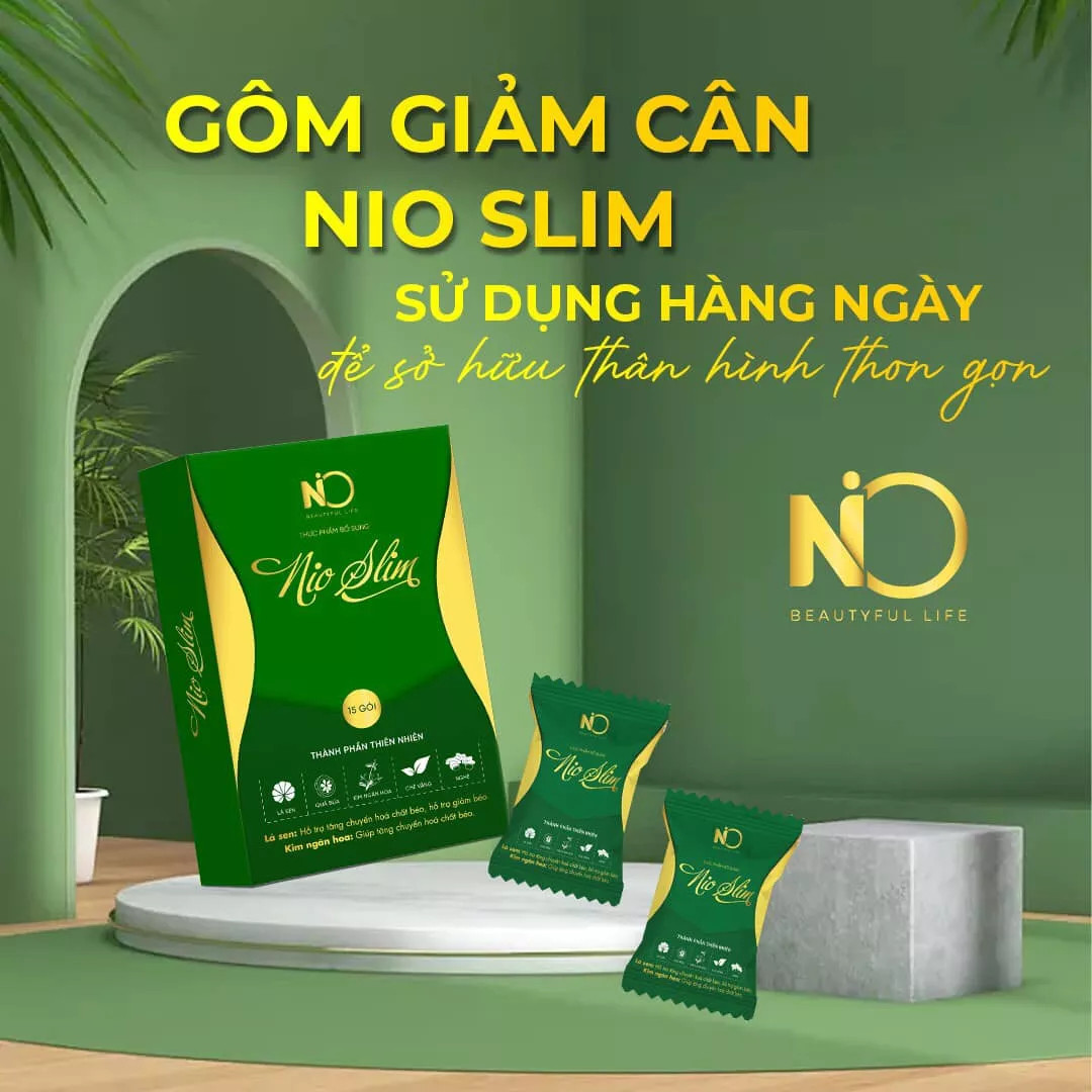 Nio Slim Kẹo Gôm Giảm Cân Nio Slim Kẹo Gôm Giảm Cân