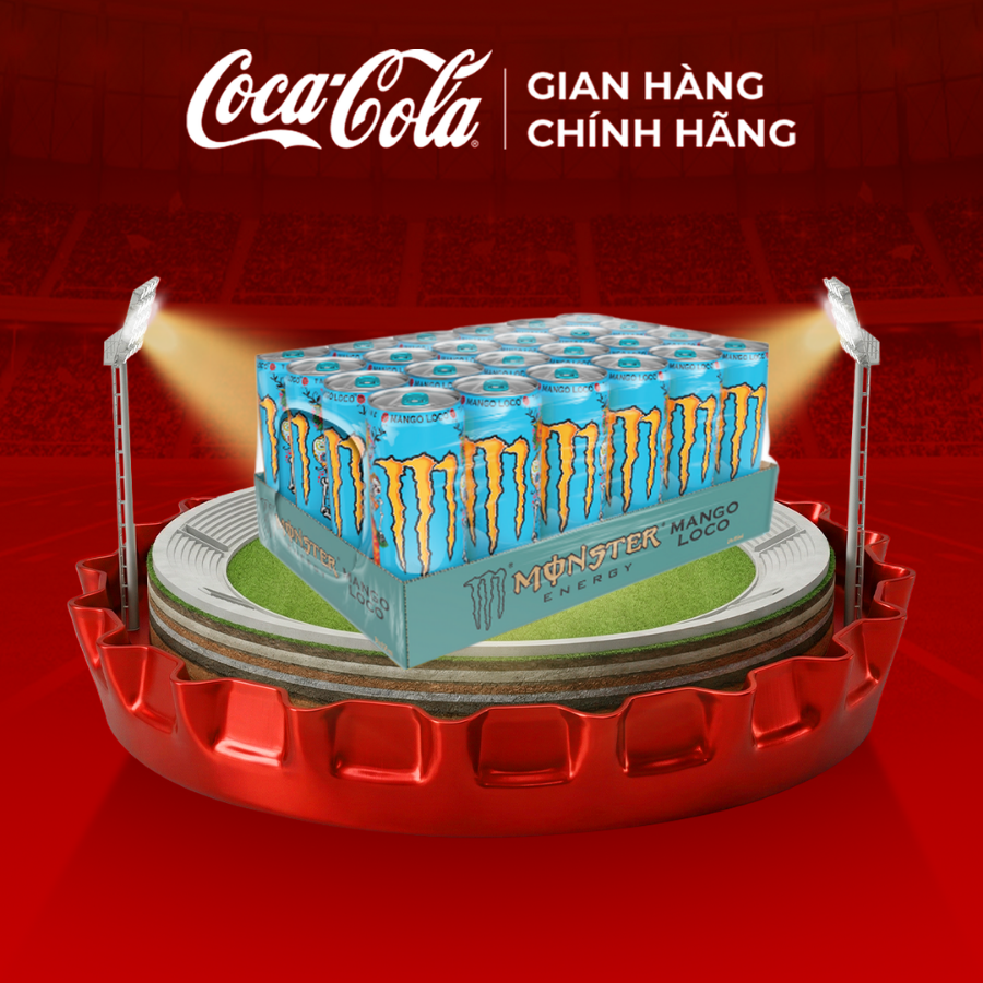 [SIÊU SALE ] Lốc 24 Lon Nước Tăng Lực Giải Khát Monster Energy Mango Loco Vị Xoài 355ml/Lon Sale 25.4 Coca-Cola Chính Hãng_LD