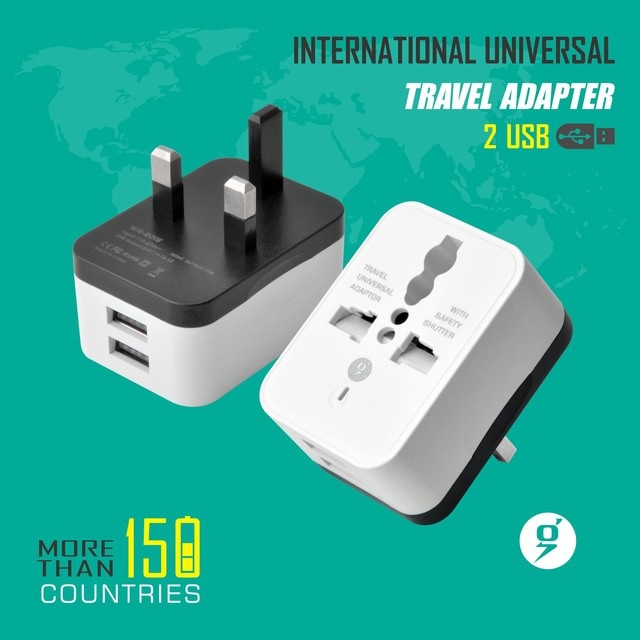 Ổ cắm chuyển đổi đa năng du lịch có cổng sạc usb
