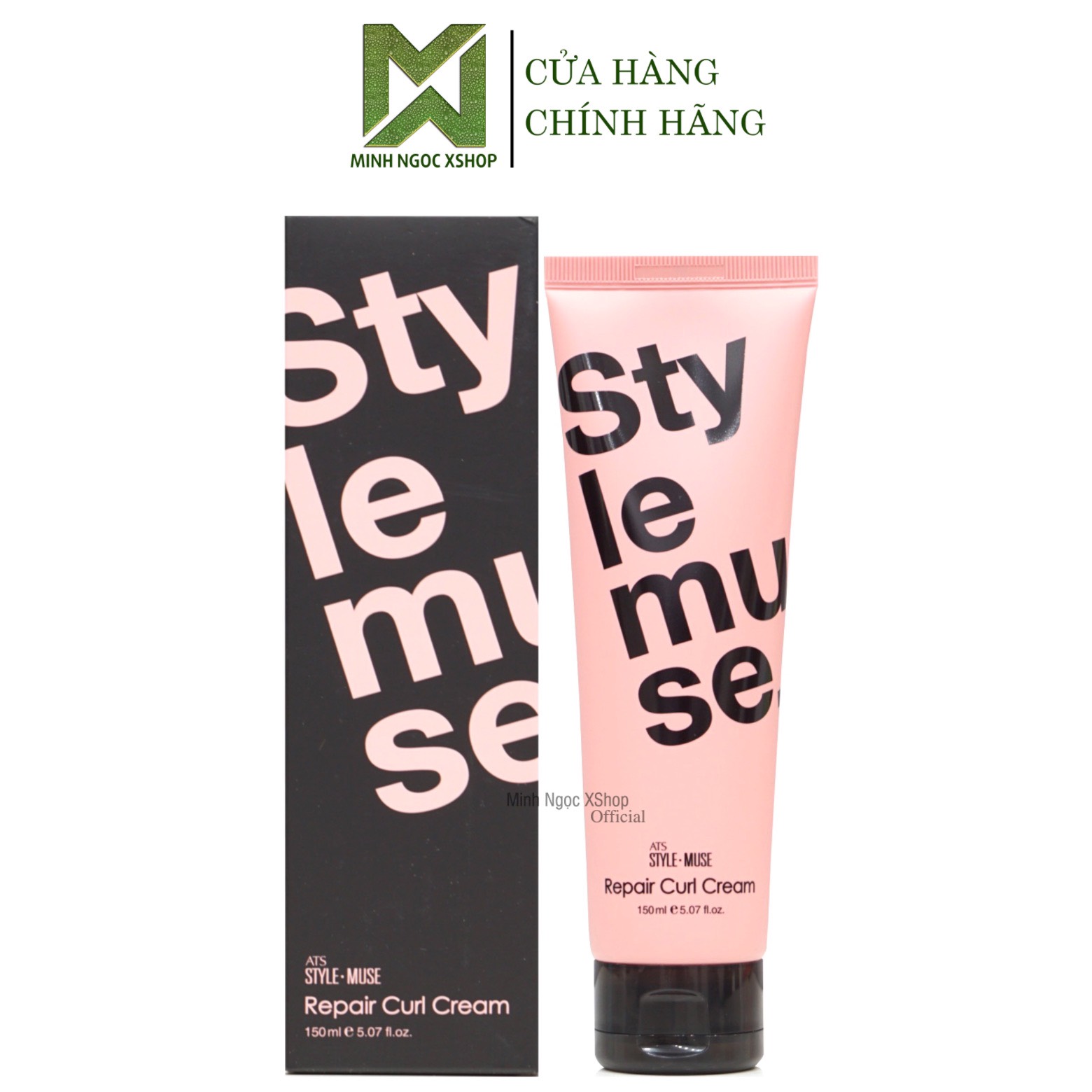  Kem tạo kiểu cho tóc xoăn ATS Stylemuse Repair Curl Cream 150ML 