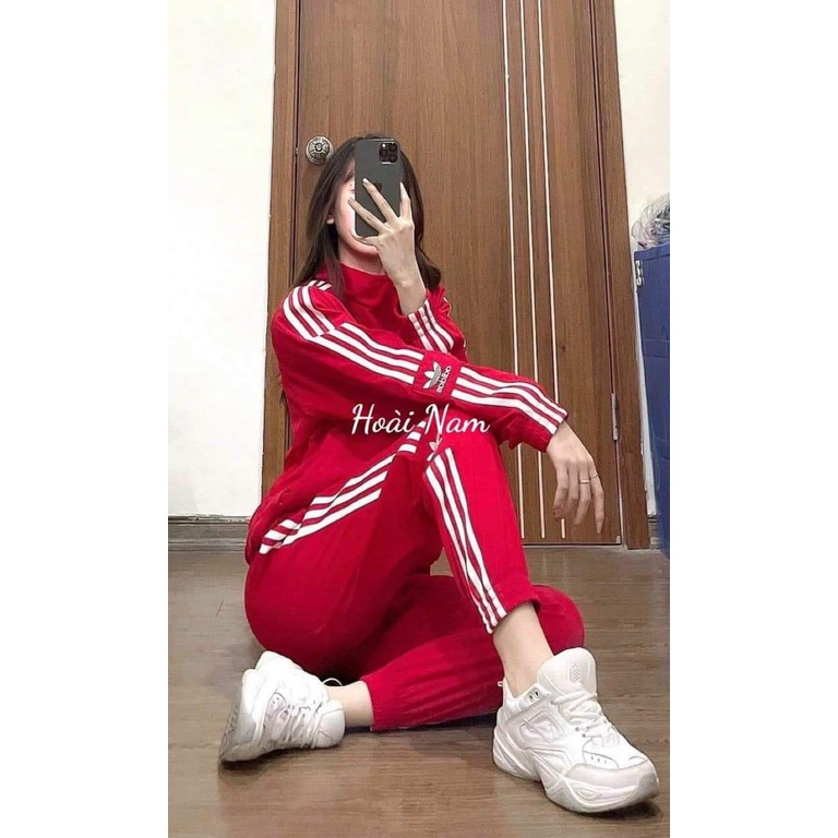 Bộ thể thao Das kẻ sọc,Bộ Thể thao nữ Cao Cấp Set Thu Đông Chất Umi Dày Dặn Co Giãn chất lượng