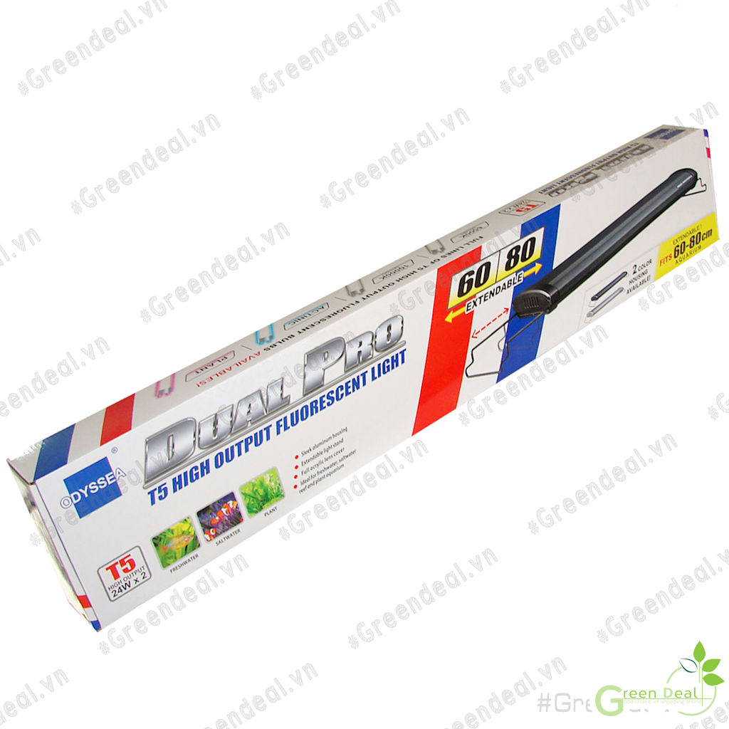 Odyssea - dual pro t5ho - 60/80 | đèn trồng cây hồ cá thủy sinh