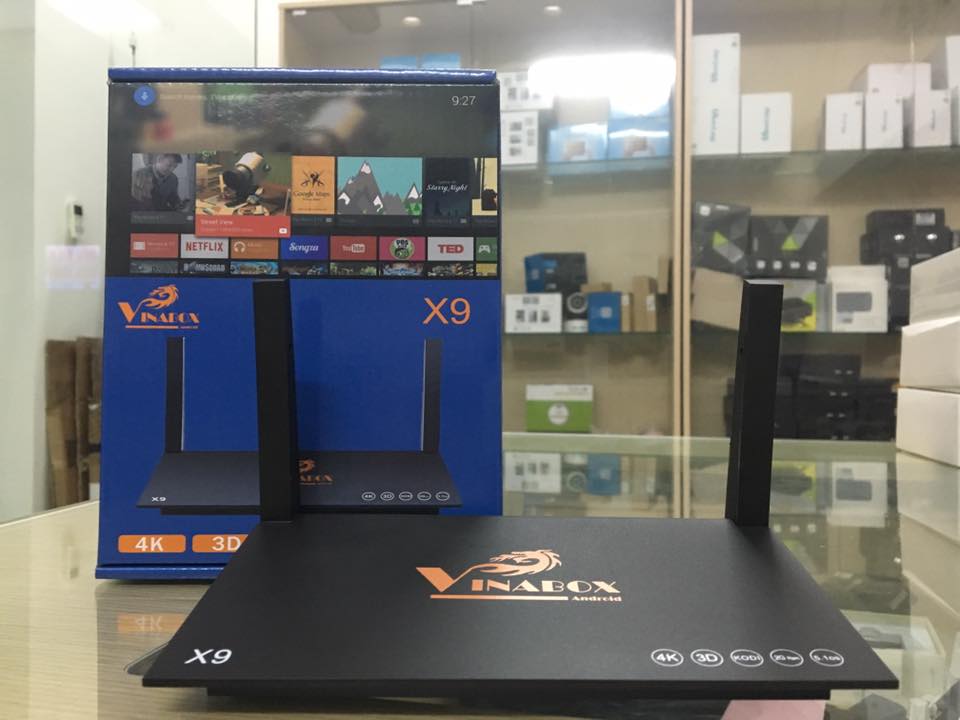 BOX ANDROID VINABOX X9 RAM 2G. Tivibox Android Vinabox X9 RAM 2G, ANDROID 7.1.2 NOUGAT, HỖ TRỢ GOOGLE ASSISTANT