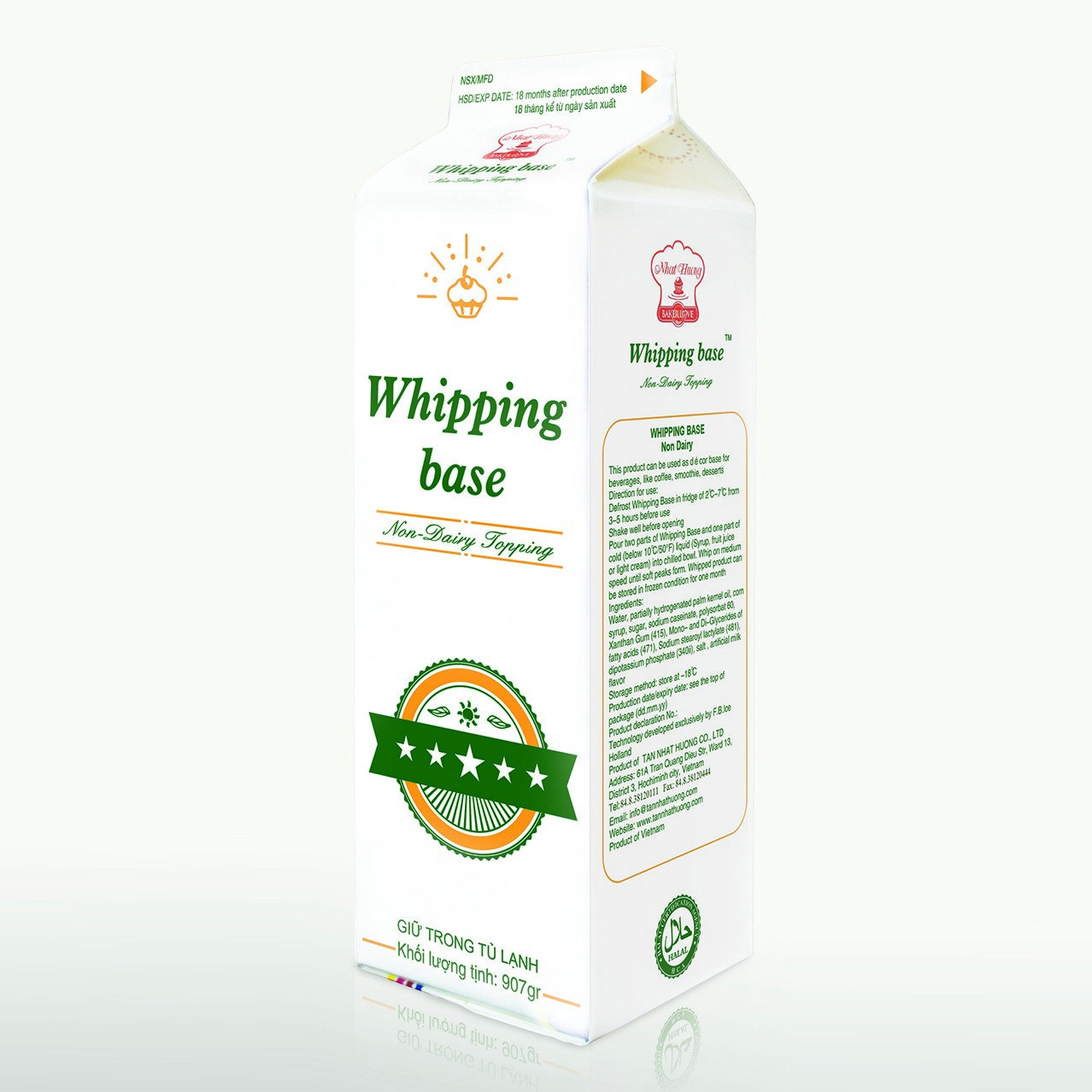 Kem whipping base TNH 907g