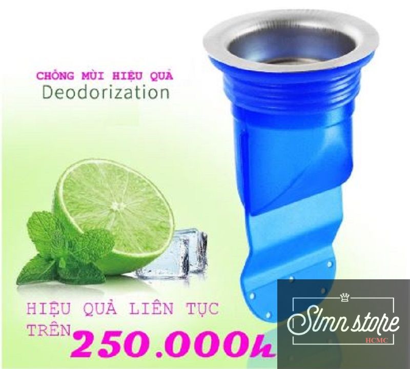 Phễu, van, nút ngăn/chặn mùi cống/hố ga, chặn côn trùng. Lắp đặt đơn giản