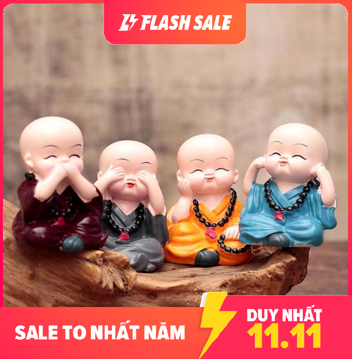 [HCM][ LOẠI XỊN ] BỘ TƯỢNG 4 CHÚ TIỂU PHONG THỦY ĐỂ XE HƠI - PHÒNG KHÁCH - PHÒNG LÀM VIỆC - MẪU MỚI 2020