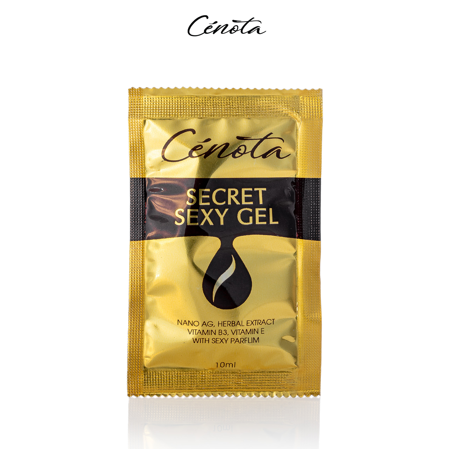 [Che tên] Gói dung dịch vệ sinh phụ nữ cao cấp Cenota Secret Sexy Gel 10ml, thuận tiện khi du lịch