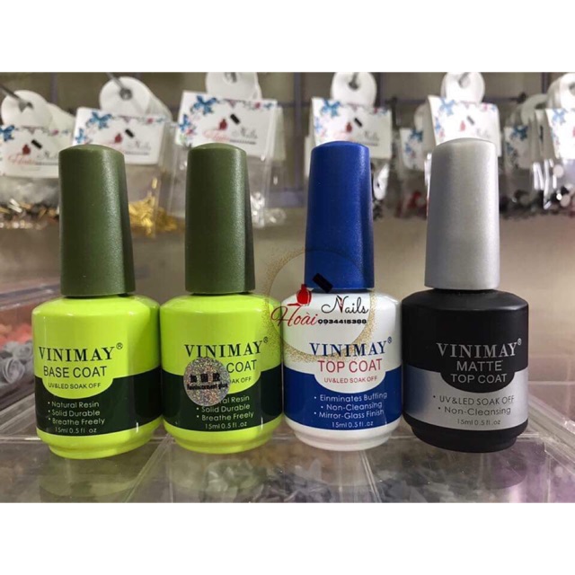 Base / top/ cứng móng/ top lỳ vinimay Phụ kiện Nail