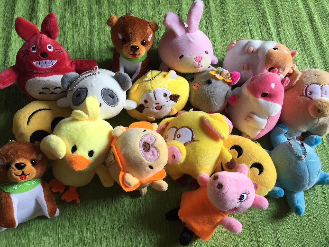 Bộ 5 móc khóa thú bông xiu cute dễ thương móc khóa gấu bông