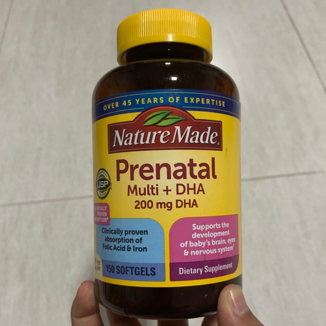[HCM][150 Viên] Bổ Cho Bà Bầu Nature Made Prenatal Multi Dha - Mẫu Mới