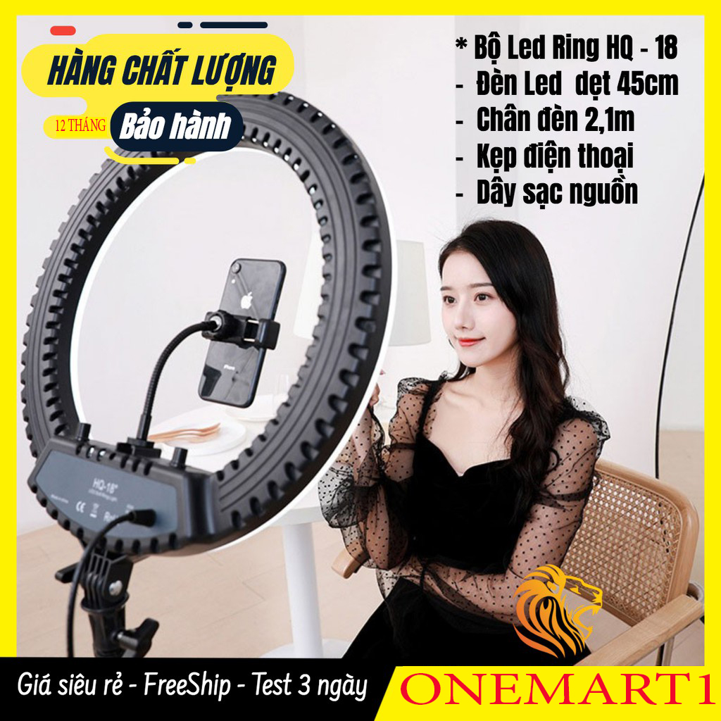Đèn led live stream 45cm to nhất có điều khiển ,3 kẹp điện thoại có remote đèn livestream 45cm – 60w , đèn livestream bán hàng - make up , phun xăm chuyên nghiệp 45cm đèn tích hợp 3 chế độ ánh sáng , siêu bền.