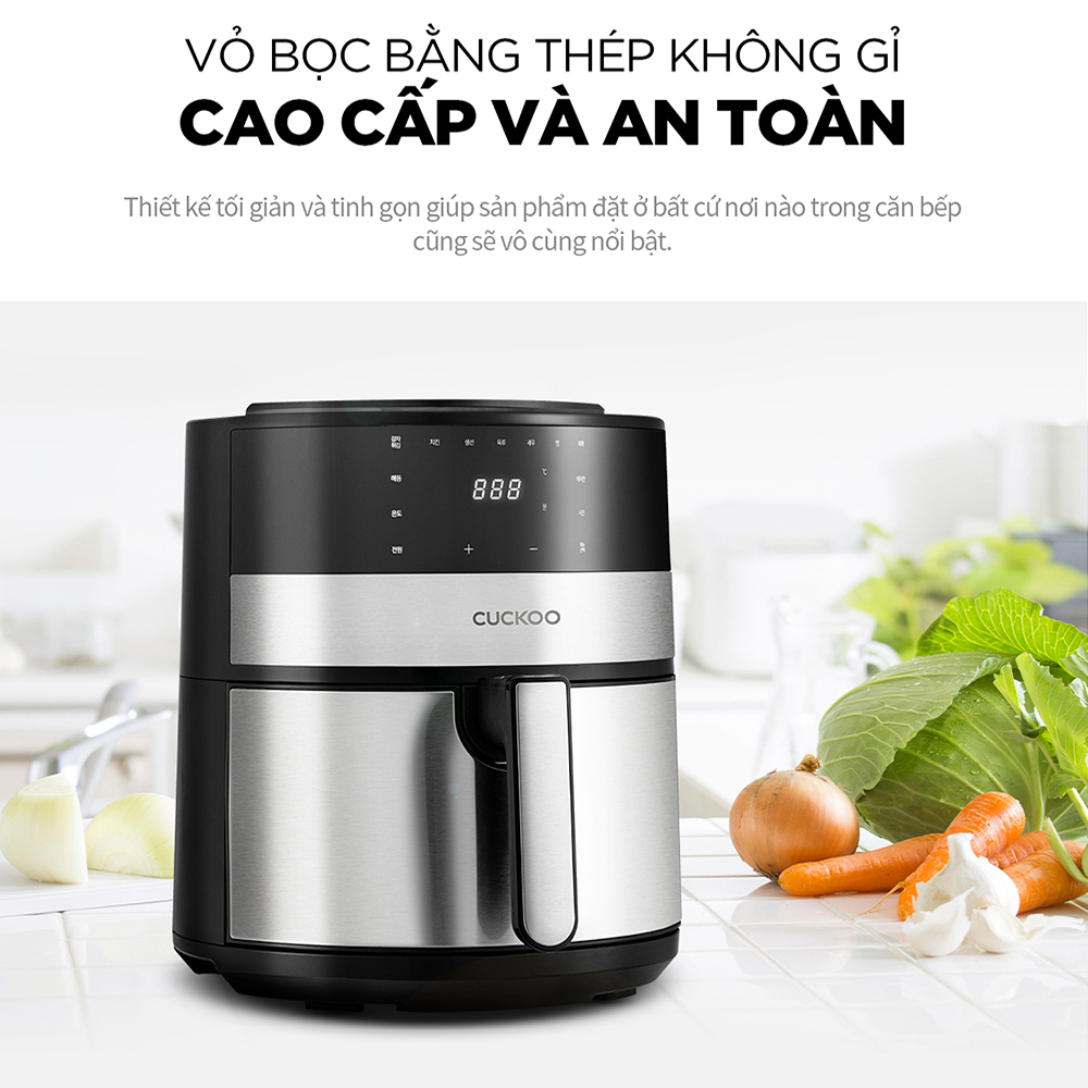 Nồi chiên không dầu cuckoo 4.7l caf-f0410t