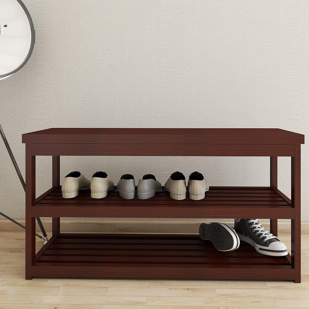 Homebase furdini kệ tủ giày dép gỗ đa năng 8-10 đôi thái lan w90xd28xh45 cm màu gỗ sồi