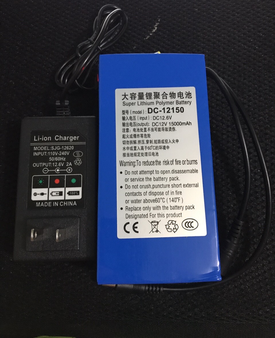 Pin sạc lithiumcông suất lớn 12v 15ah + sạc