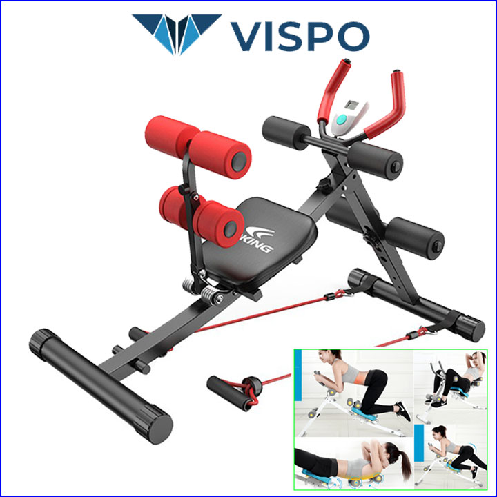 Máy tập thể dục đa năng - máy tập gym, tập bụng và các nhóm cơ chính tại nhà, có thể gấp gọn