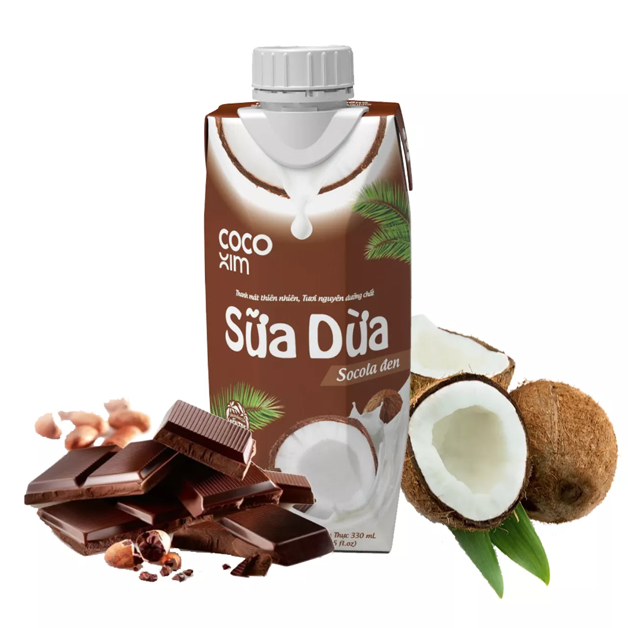 Hộp Sữa Dừa Socola Cocoxim 330ml- - Thương hiệu COCOXIM 330ml - CIRINO