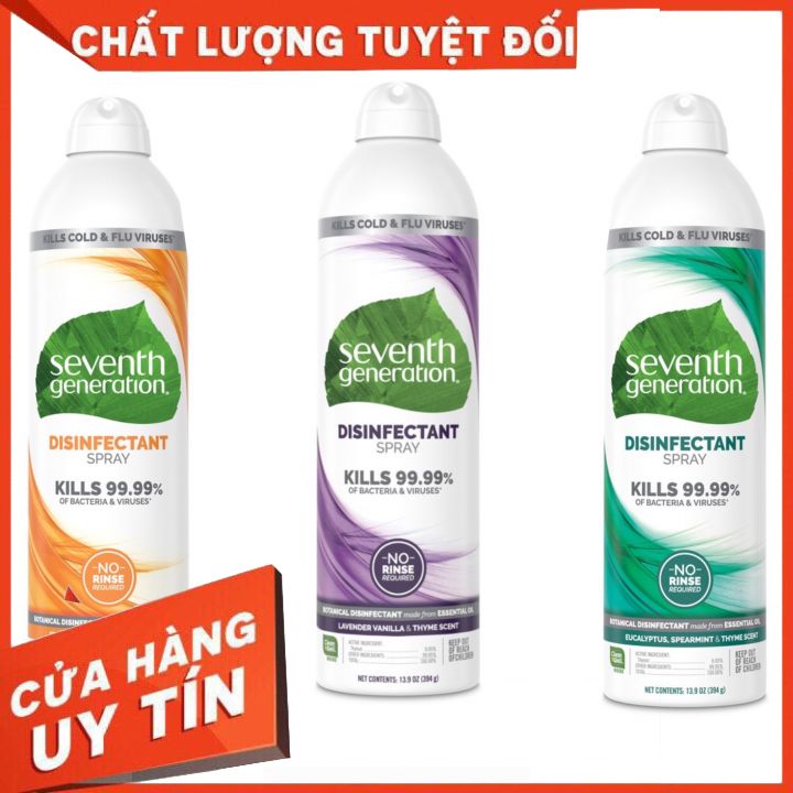 Xịt Diệt Khuẩn Không Khí & Đồ Dùng Seventh Generation