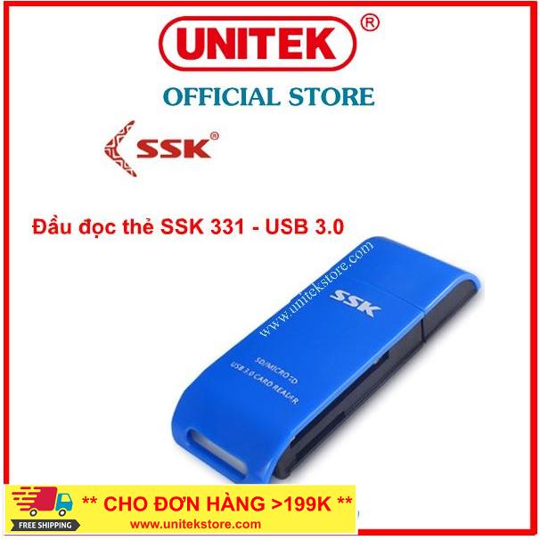 Đầu đọc thẻ nhớ card reader usb 3.0 ssk 331