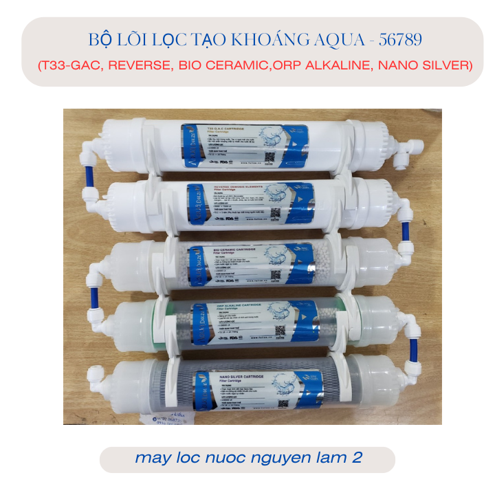 Bộ lõi lọc tạo khoáng aqua 56789 -