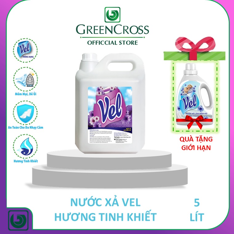 Fabric softener vel can 5L bundled 1 bottle 800ml same type-pure incense