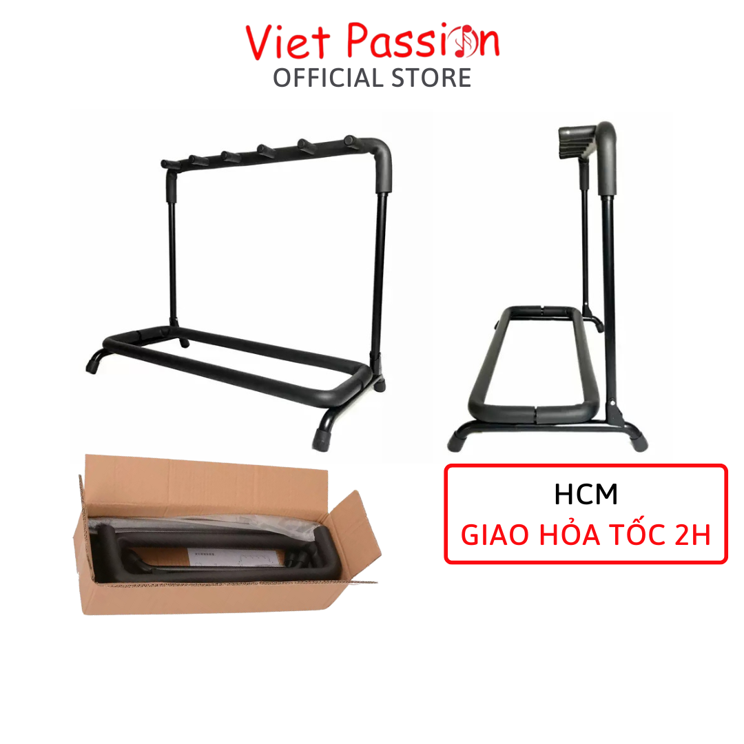Giá để đàn guitar chân dựng đàn nhiều cây loại 3 5 7 9 cây đàn ghita thùng bass electric Viet Passion HCM