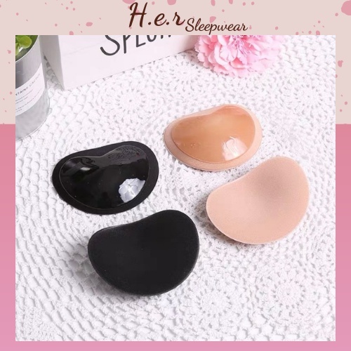 Miếng dán áo lót, áo bơi độn nâng ngực sillicon hình trái tim siêu dính, bám - push up
