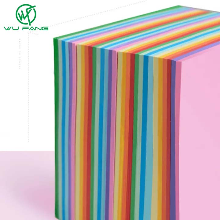 WUFANG 100 Tờ giấy gấp hình origami bột gỗ nguyên chất hai mặt trơn- INTL