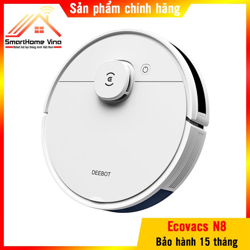[Trả góp 0%]Robot hút bụi Ecovacs Deebot N8 – Robot hút bụi lau nhà khử khuẩn đầu tiên trên thế giới loại bỏ 99.9% mạt và vi khuẩn trên sàn nhà. Bảo hành 15 tháng