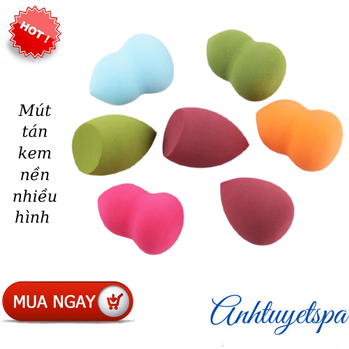 Mút tán kem nền nhiều hình ( Giao ngẫu nhiên)