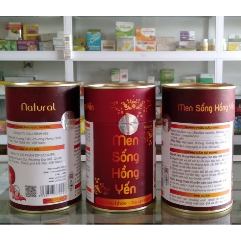 Men sống Hồng Yến - Men vi sinh thế hệ mới tốt cho hệ tiêu hóa