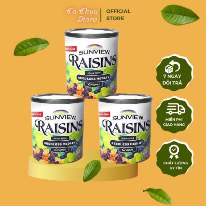 Nho khô mỹ raisins 425g - nho raisins ca chua store