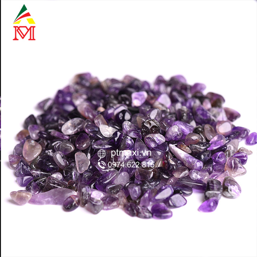 100g đá vụn thạch anh tím