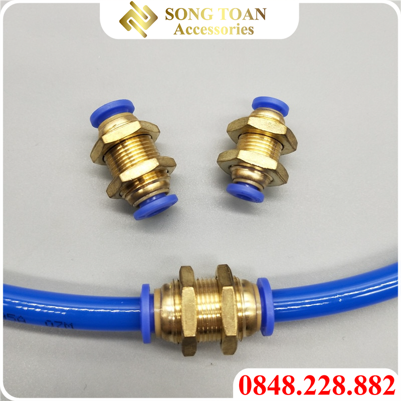 Cút nối thẳng nối ống hơi pu khí nén YPM