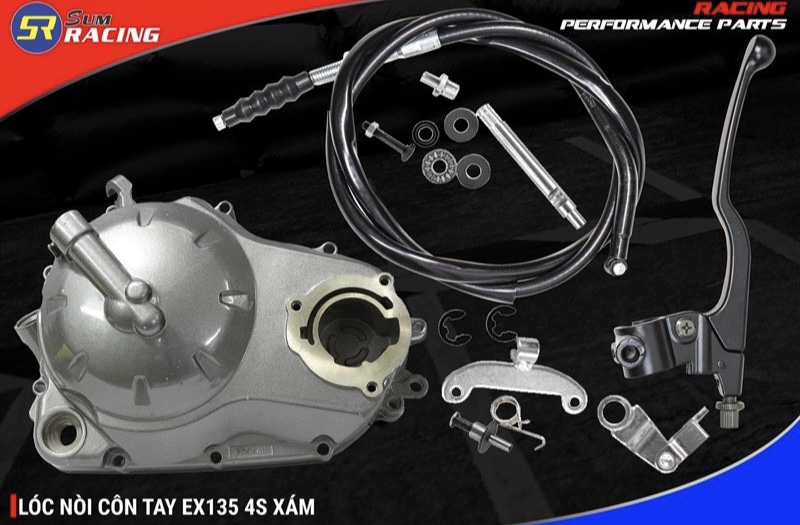 lốc côn tay exciter 4s độ lên côn tay - lốc côn tay xe máy