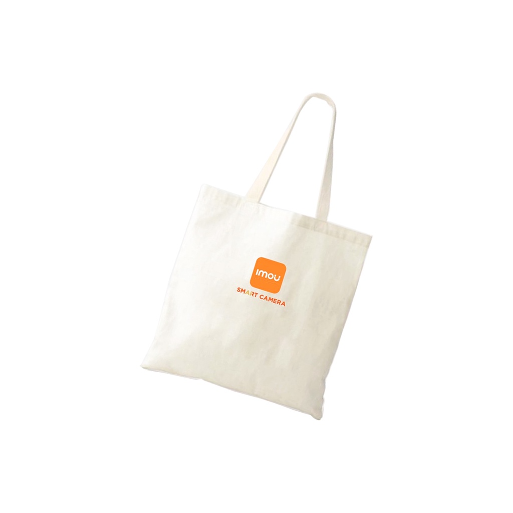 Túi vải canvas đeo vai, túi tote logo IMOU cao cấp, cở lớn, tiện dụng
