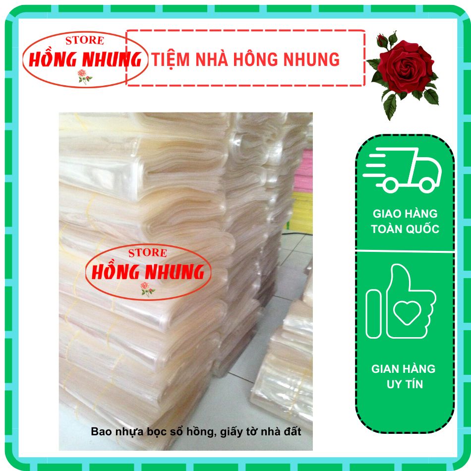 Bọc nhựa pvc bọc sổ hồng, giấy tờ nhà đất, giúp bảo vệ sổ của bạn không bị hư hỏng; hồng nhungg store