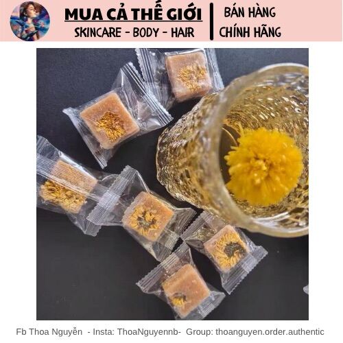 Viên trà hoa cúc đường phèn