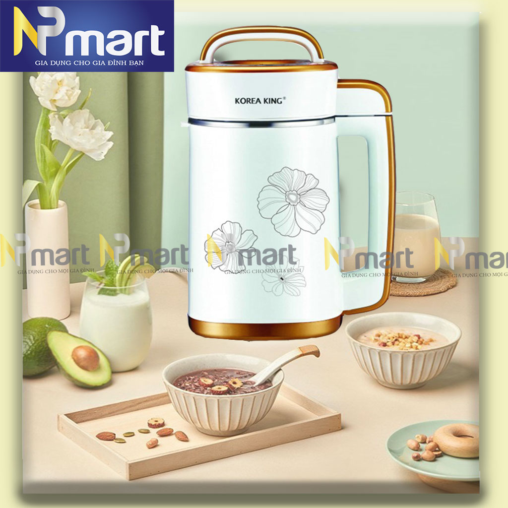 Máy làm sữa đậu nành , nấu sữa hạt đa năng korea king KSM-1302GS dung tích 1.3L công suất 800w đa năng