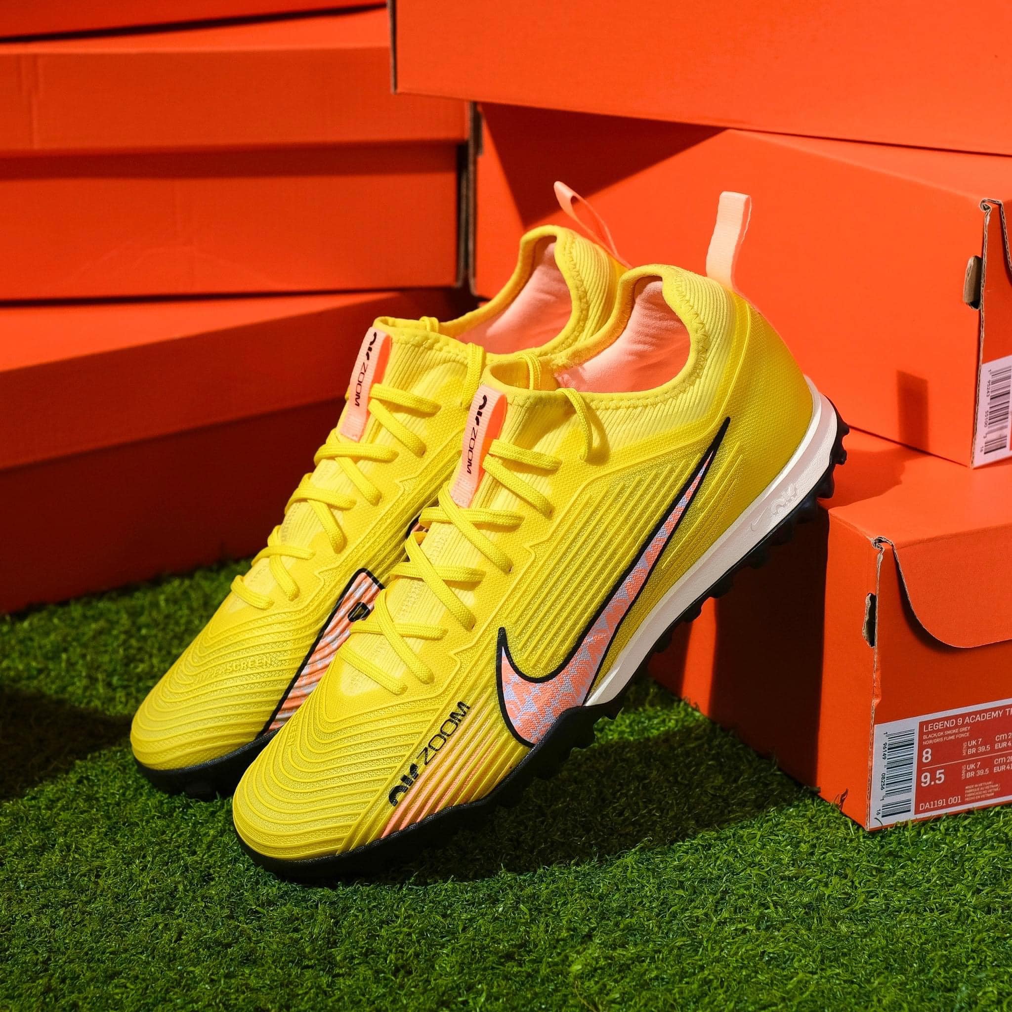 Giày Đá Bóng Mercurial Vapor 15 Pro cổ chun màu vàng giày đá banh cỏ nhân tạo