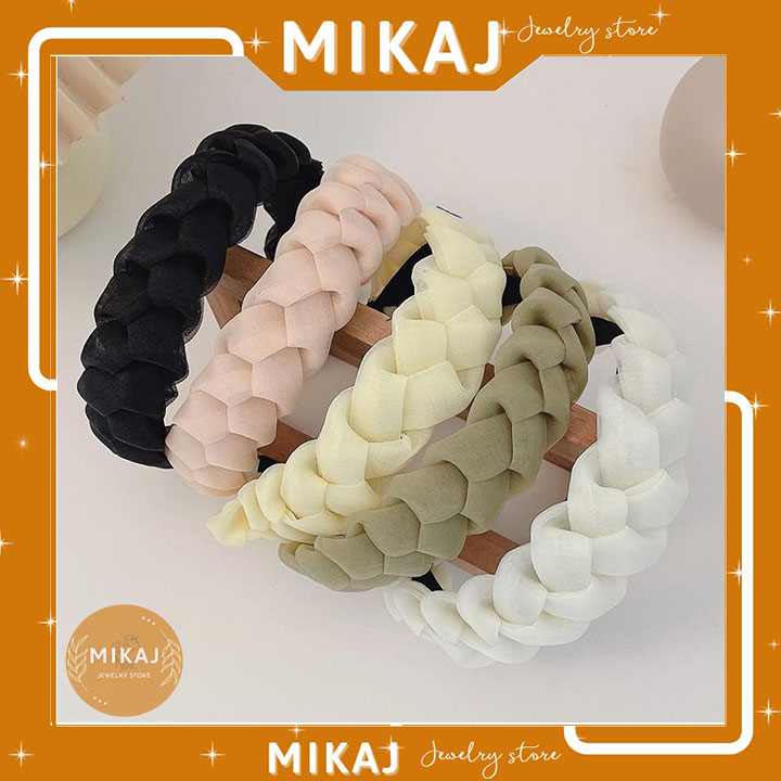 Băng đô cài tóc rửa mặt nhỏ gọn cute xinh xắn thể thao vải hàn quốc cho nữ cao cấp đẹp giá rẻ MIKAJ STORE