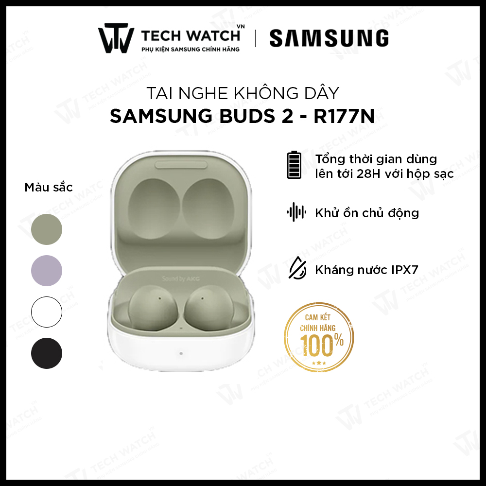 Tai nghe Bluetooth Samsung Galaxy Buds 2  -  Hàng Chính hãng