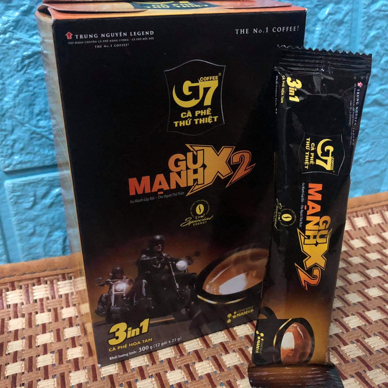 Cà phê sữa g7 gu mạnh 3in1 - hộp 12 gói