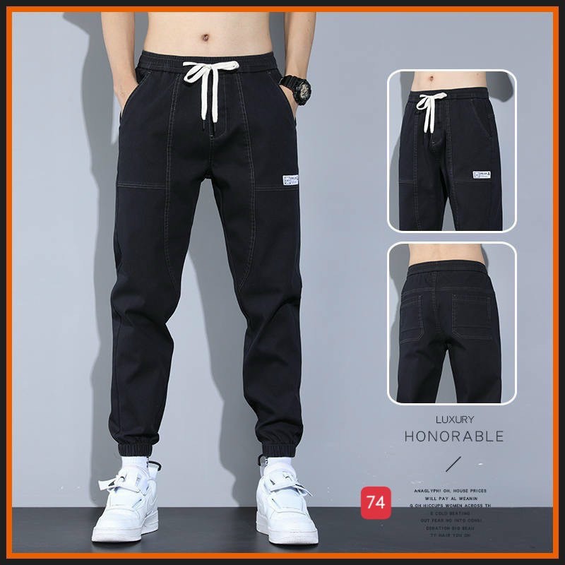 [HCM]Quần jogger jeans nam thời trang lưng chun chất bò cao cấp thoáng mát hot trend GONSHOP89 MSHT446