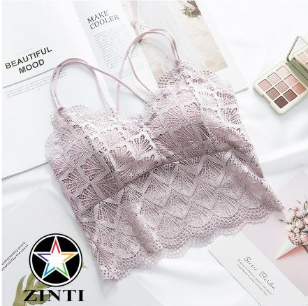 Áo lót bra phối ren tua sang chảnh Zinti AL17