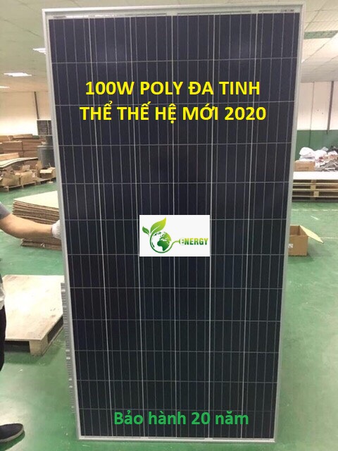 Pin năng lượng mặt trời poly 100w panel new solar