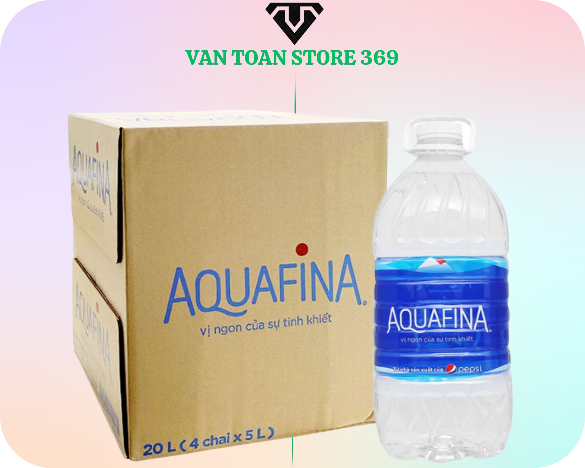 Nước uống đóng chai AQUAFINA can 5L