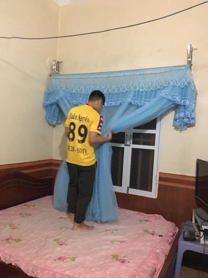 Màn khung xếp gọn phối ren kiểu- TRỌN BỘ